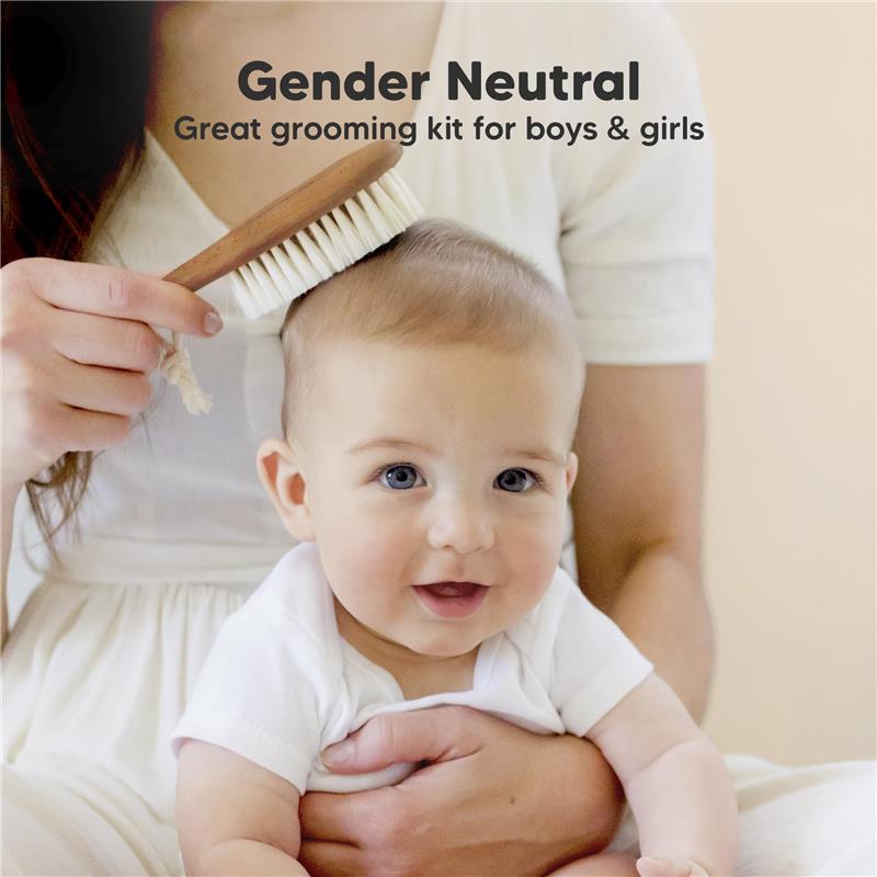 Keababies - Hair Brush & Comb Set, Dark Walnut Image 8