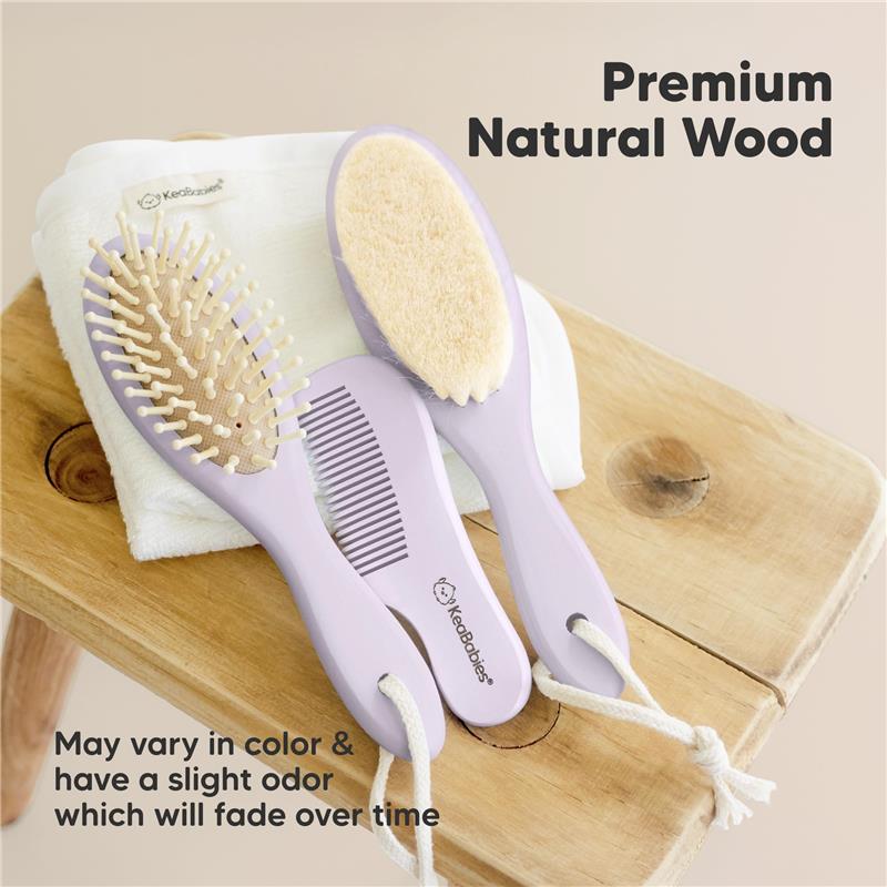 Keababies - Hair Brush & Comb Set, Thistle Image 7