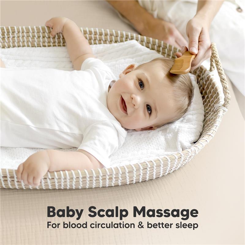 Keababies - Hair Brush & Comb Set, Walnut Image 5