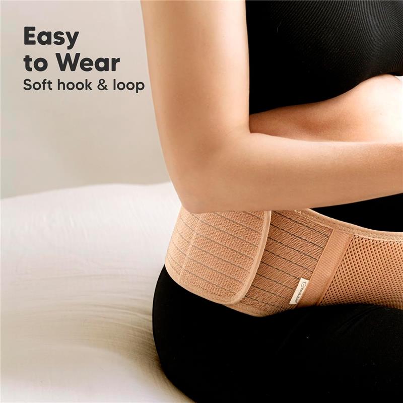 KeaBabies - Maternity Belly Bands for Pregnant Women Beige Image 5