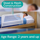 Kidco - Children's Toddler Mesh 39 Inches Long Bed Rail Guard, White Image 5