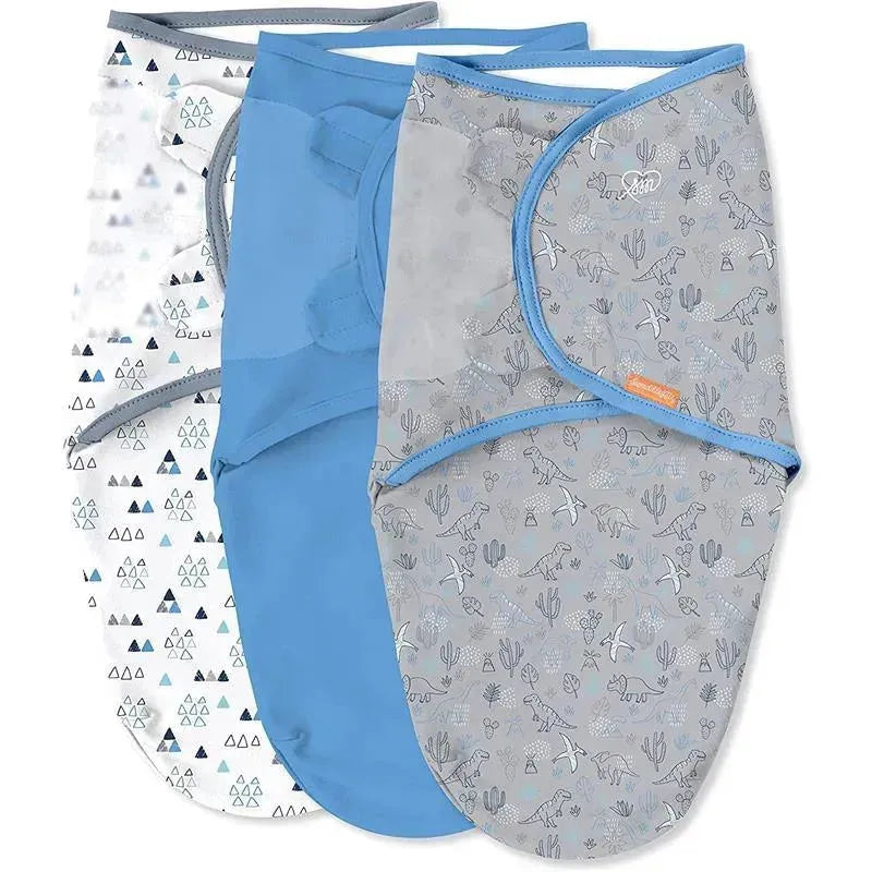 Kids II - 3Pk Swaddleme Original Swaddle, Dino Image 1