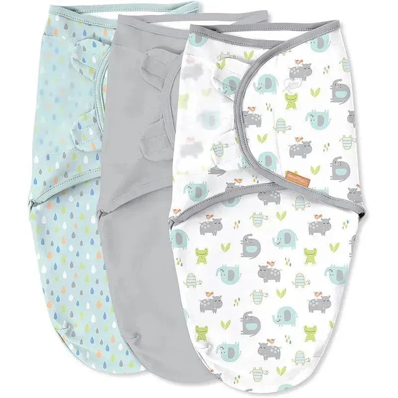 Kids Ii - 3Pk Swaddleme Original Swaddle, Jungle Drops Image 1