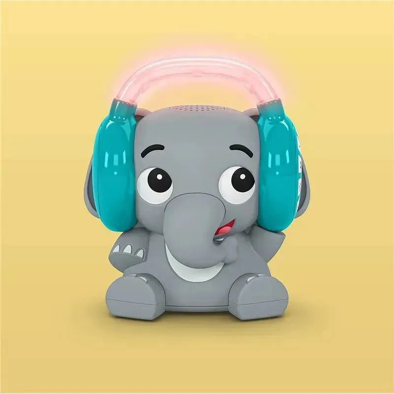 Kids II - Baby Einstein Earl The Elephant Bluetooth Soother Sound Machine, Stream Music Night Light Image 2