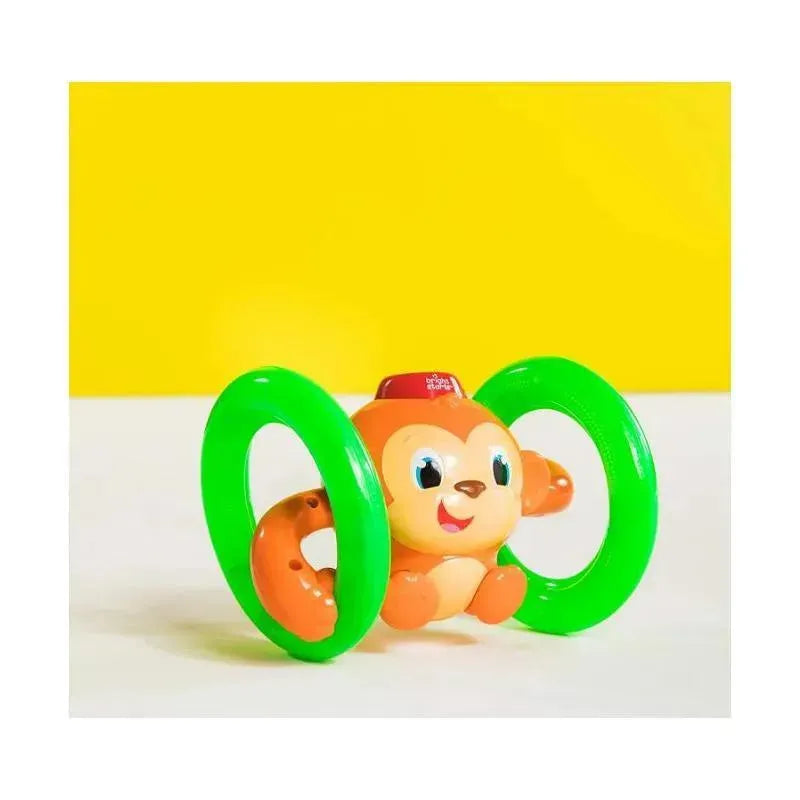 Kids II - Bright Starts Roll & Glow Monkey Crawling Baby Toy Image 3