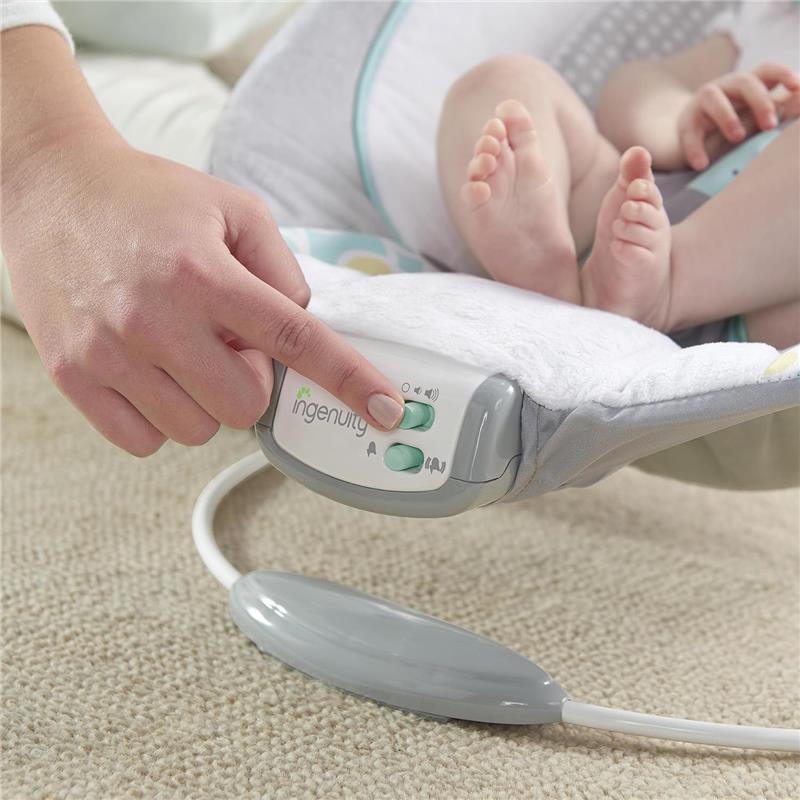Ingenuity - Soothing Baby Bouncer Infant Seat with Vibrations, Morrison Image 4