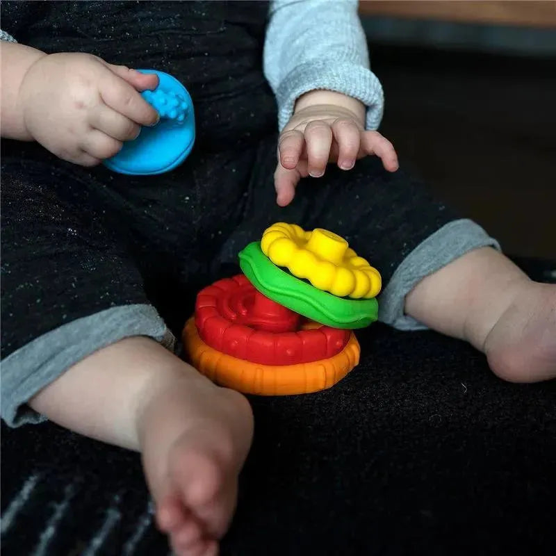 Kids II - Stack & Teethe Multi-Textured Teether Toy Image 3