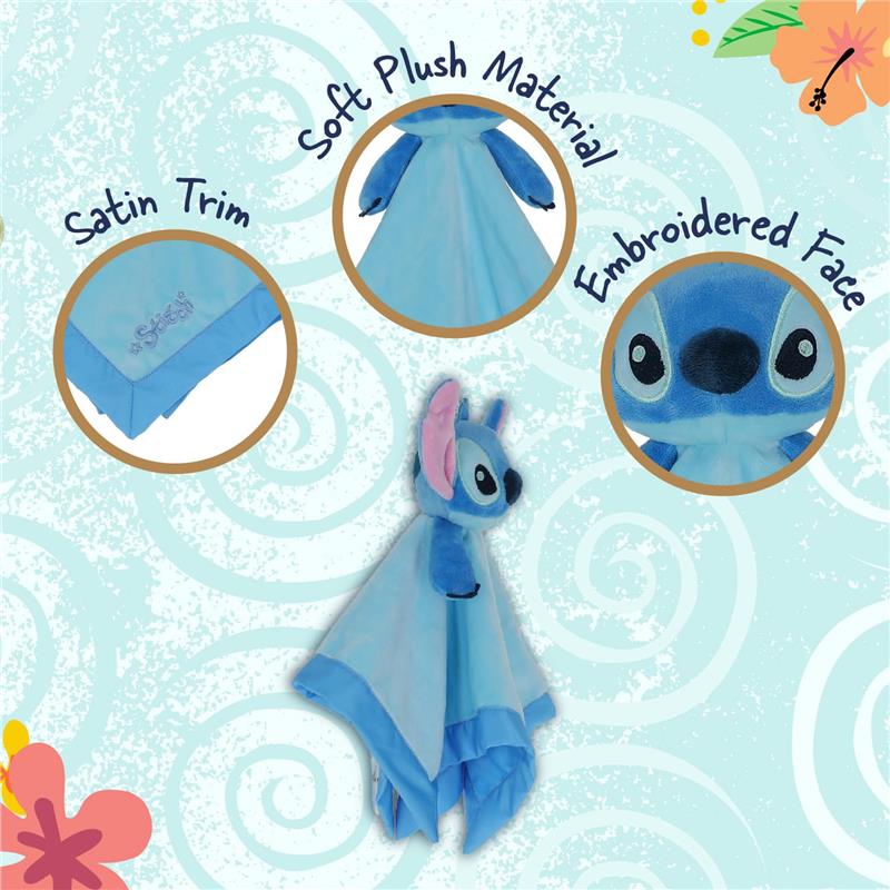 Kids Preferred Disney Baby Lilo and Stitch 12 Inch Stitch Baby Lovey Security Image 3