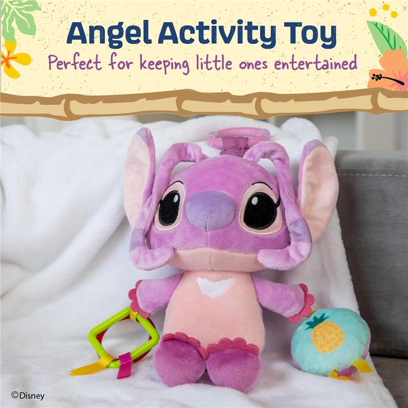 Kids Preferred Disney Baby Lilo and Stitch Angel On The Go Activity Toy with Teether Rings Image 2