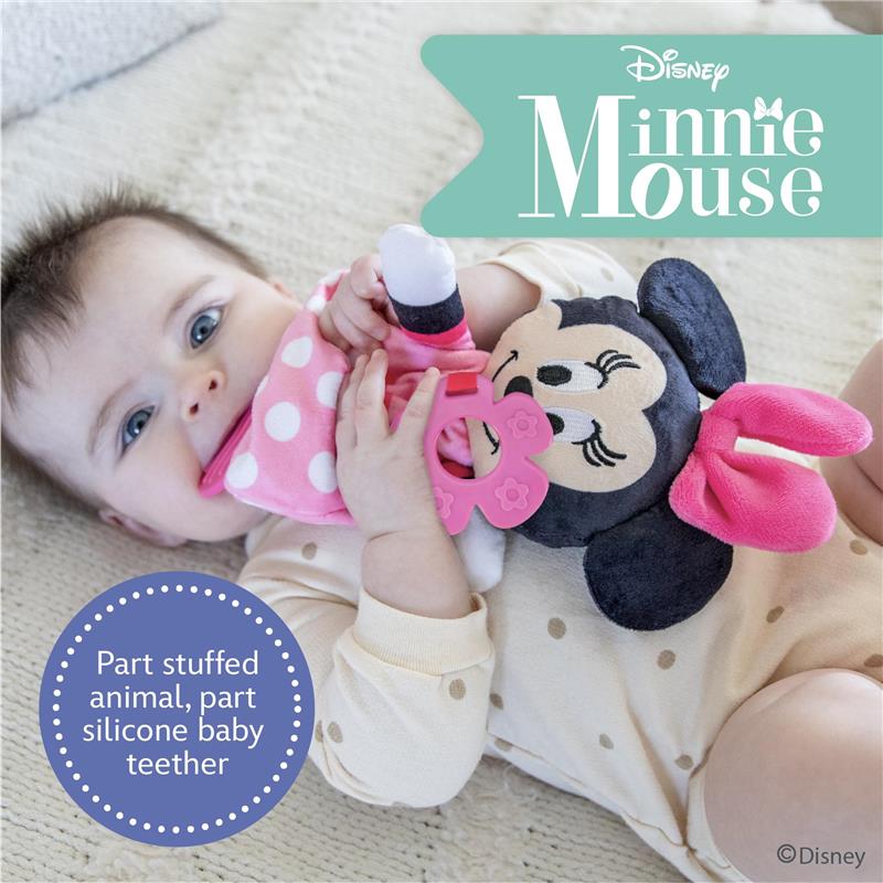 Kids Preferred - Disney Baby Minnie Mouse Plush and Sensory Crinkle Teether Toys  Image 2