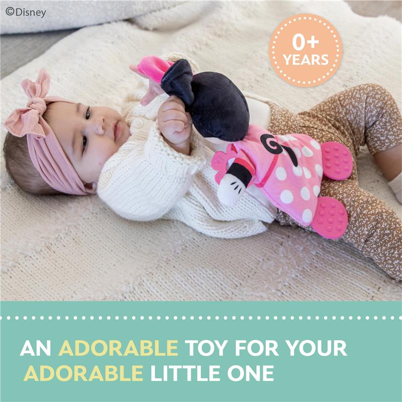 Kids Preferred - Disney Baby Minnie Mouse Plush and Sensory Crinkle Teether Toys  Image 4