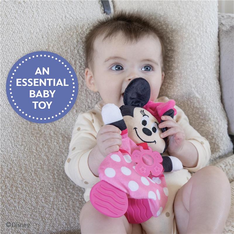 Kids Preferred - Disney Baby Minnie Mouse Plush and Sensory Crinkle Teether Toys  Image 6