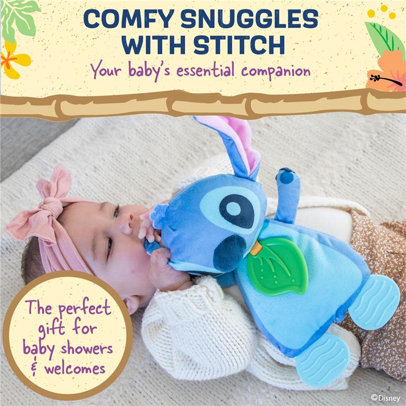 Kids Preferred - Disney Baby's Stitch Plush and Sensory Crinkle Teether Toys  Image 4