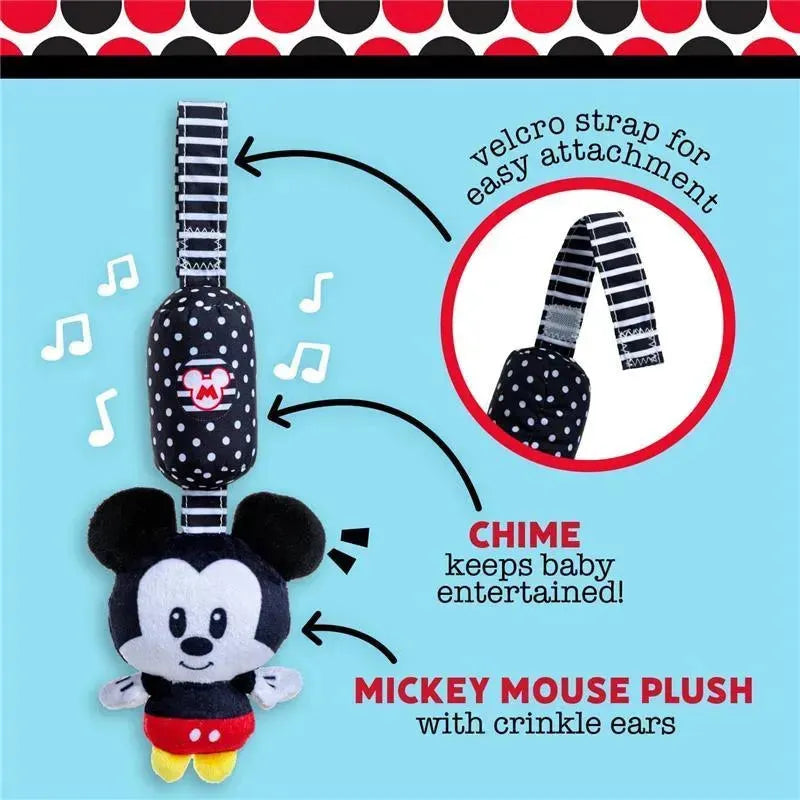 Kids Preferred - Disney Black & White Mickey Mouse Chime Toy Image 2