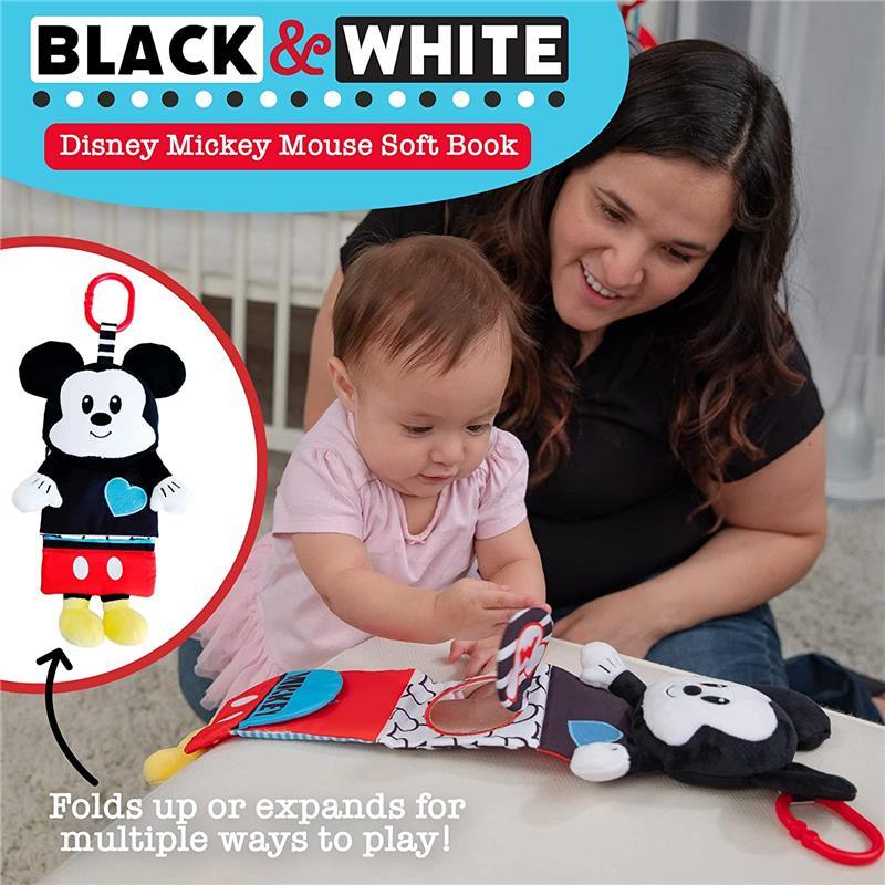 Kids Preferred - Disney Black & White Mickey Mouse Full Body Soft Book Image 4