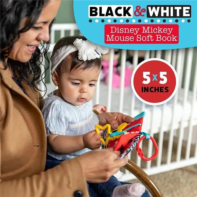 Kids Preferred - Disney Black & White Mickey Mouse Soft Book Image 7