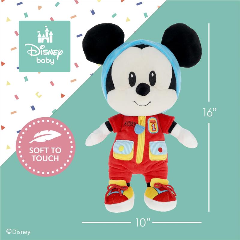 KIDS PREFERRED - Disney Mickey Mouse Dress and Play Plush for Babies and Toddlers Image 5