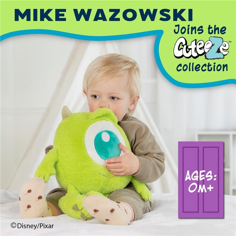 KIDS PREFERRED - Disney Monsters Inc. Mike Wazowski Cuteeze Plush Image 2