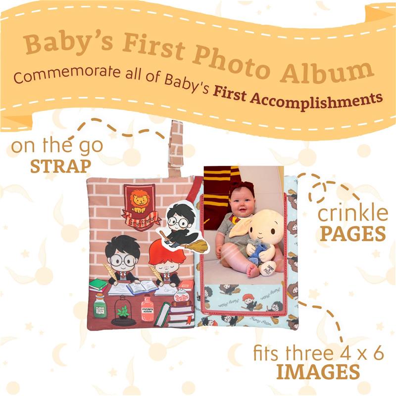 Kids Preferred - Harry Potter Baby Photo Memory Album Crinkle Soft Sensory Book Holds Image 2