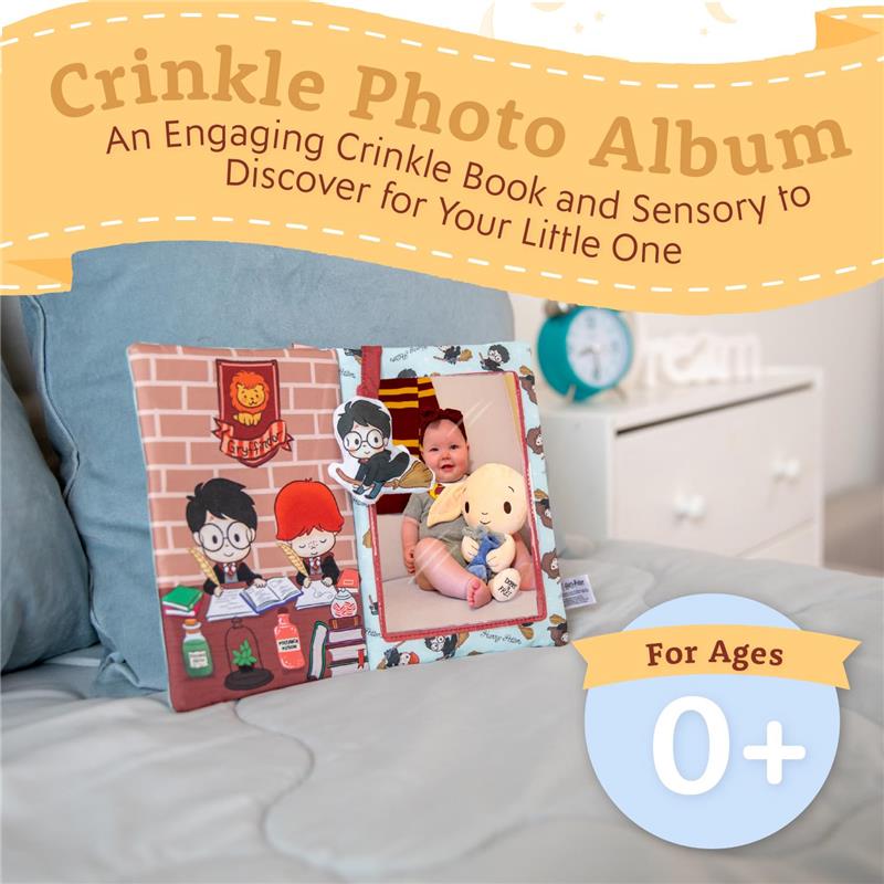 Kids Preferred - Harry Potter Baby Photo Memory Album Crinkle Soft Sensory Book Holds Image 3