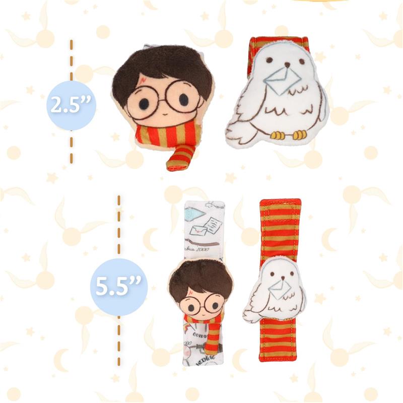 KIDS PREFERRED - Harry Potter Hedwig Baby Infant Wrist Rattles with Hedwig Plush Rattle  Image 3