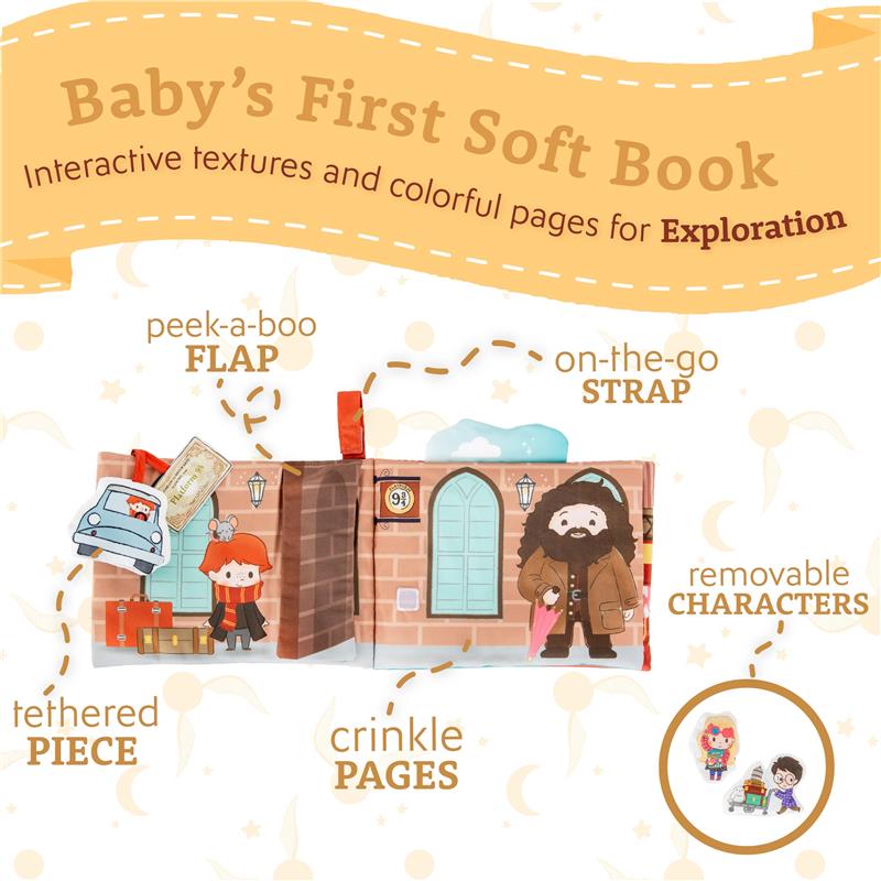 KIDS PREFERRED - Harry Potter Soft Book with Toy, Teether and Crinkle Image 2