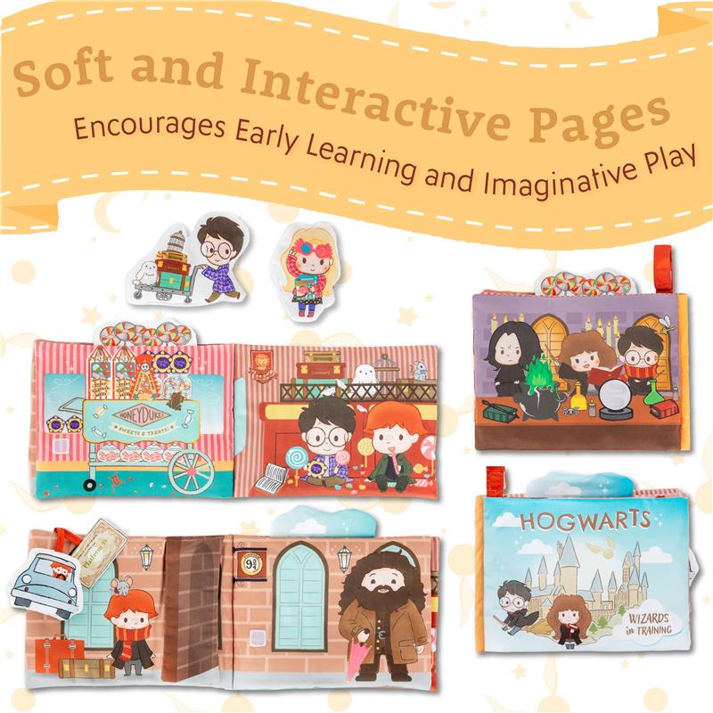 KIDS PREFERRED - Harry Potter Soft Book with Toy, Teether and Crinkle Image 3