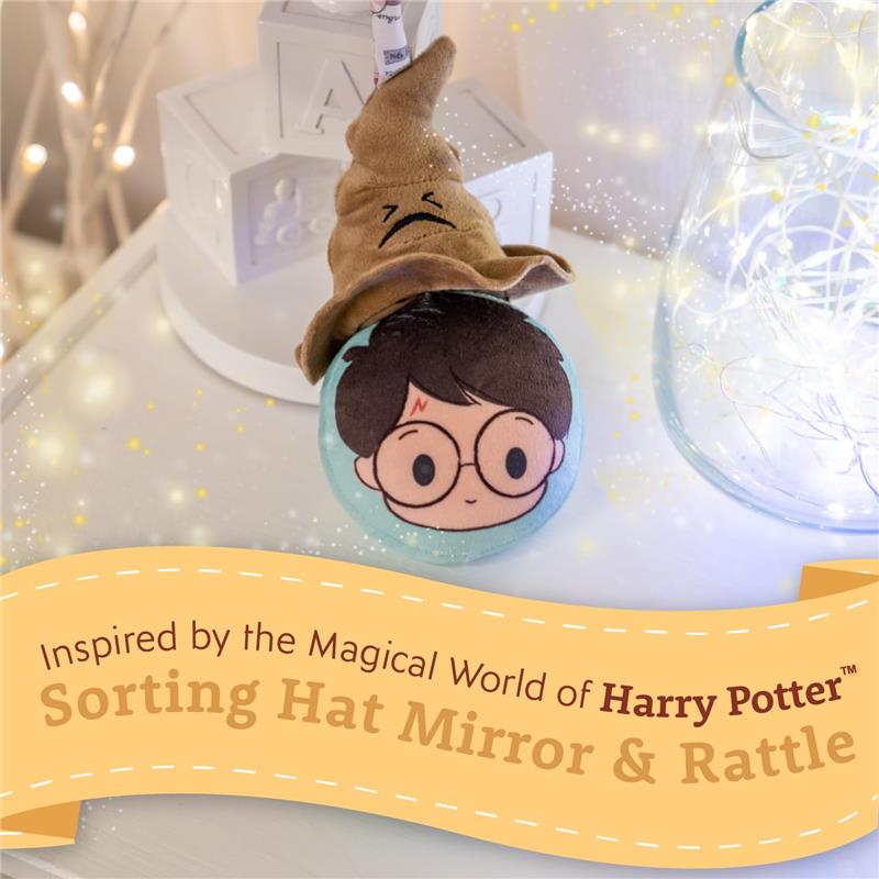 Kids Preferred Harry Potter Sorting Hat Mirror On The Go Rattle Plush Toy Image 2