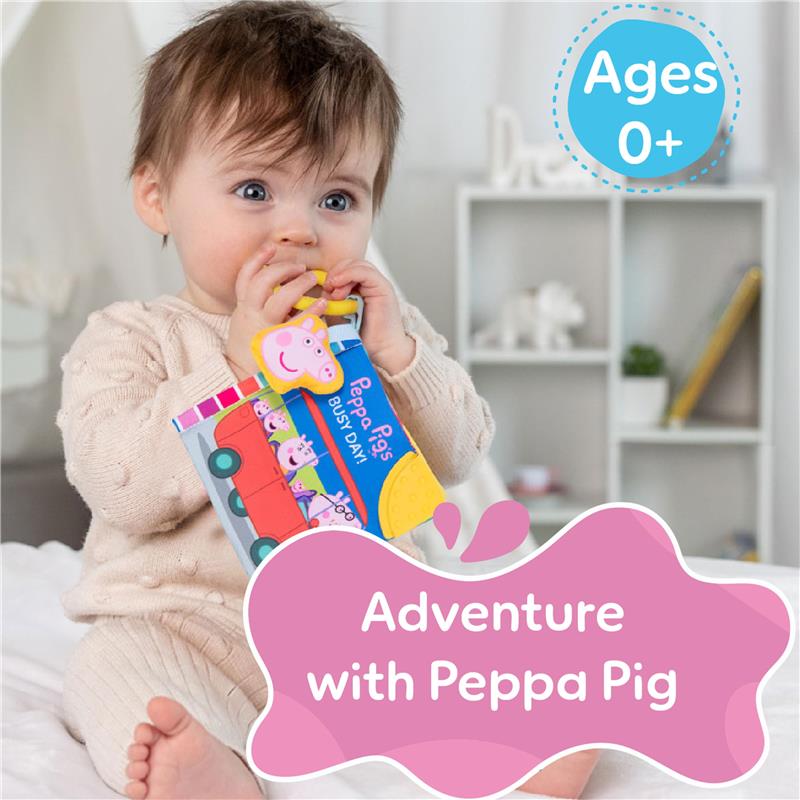 Kids Preferred Peppa Pig Soft Book with Ribbons Image 2
