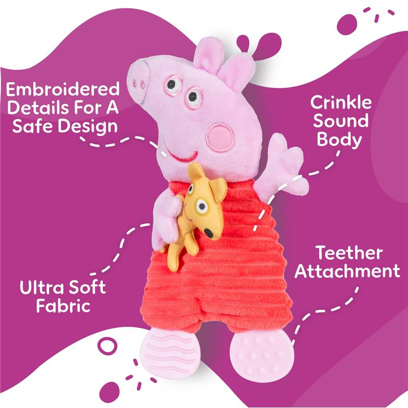 Kids Preferred Peppa Pig Teether Feet Blankey Image 3