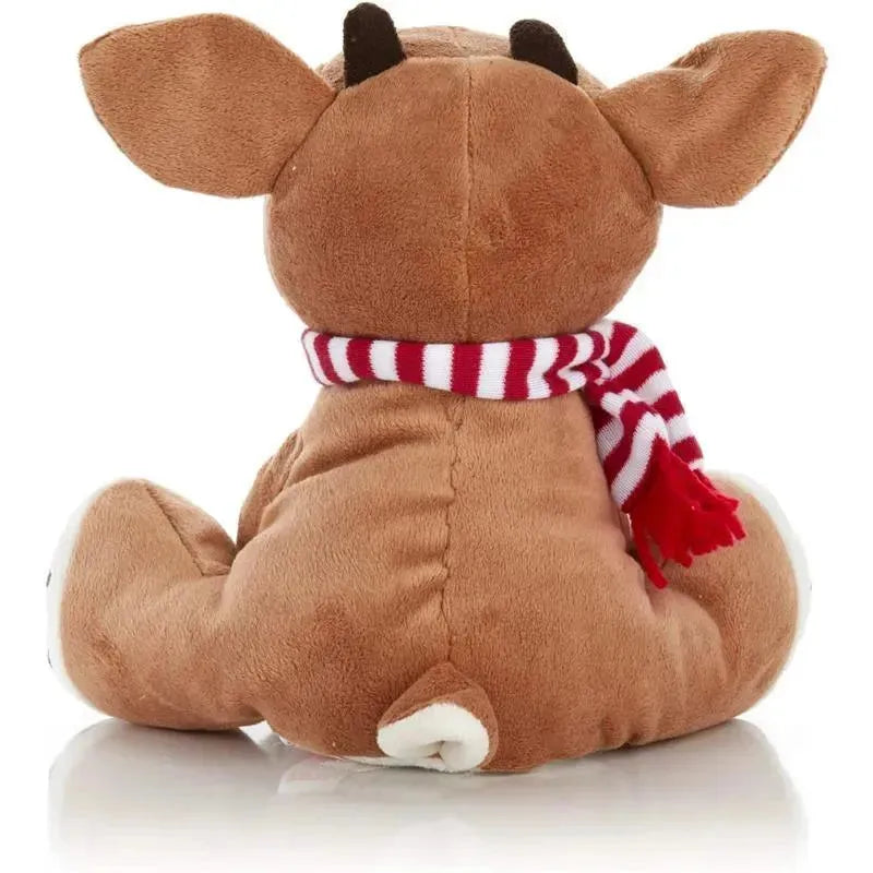Kids Preferred - Santa Claus Rudolph The Red-Nosed Reindeer Musical Stuffed Animal, 8 Inches Image 3