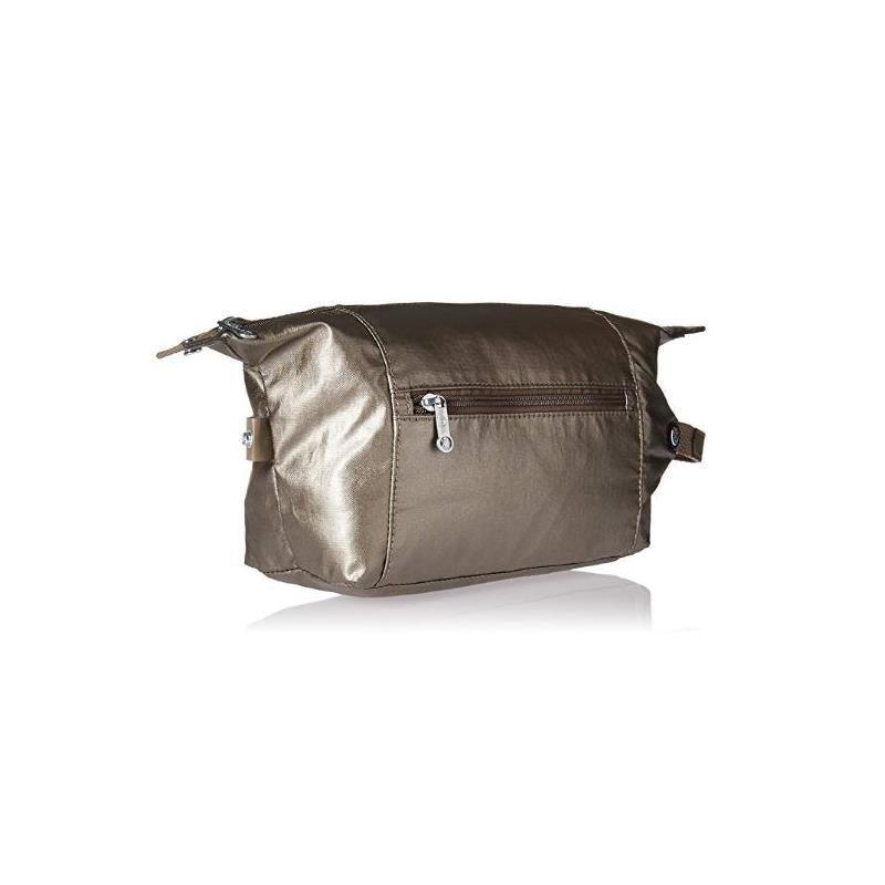 Kipling Aiden Toiletry Bag, Essential Travel Accessory, Metallic Pewter Image 5
