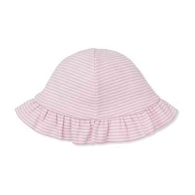 Kissy Kissy - Baby Girls Infant Saturday Regatta Pink Stripe Floppy Hat Image 1