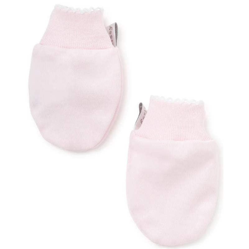Kissy Kissy - Basic No Scratch Mittens Solid, Pink Image 1