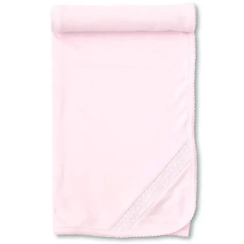 Kissy Kissy - Baby Pink Blanket With Hand Smocked Image 1