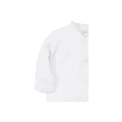 Kissy Kissy - Baby Boy Footie with Hand Smocking, White Image 2