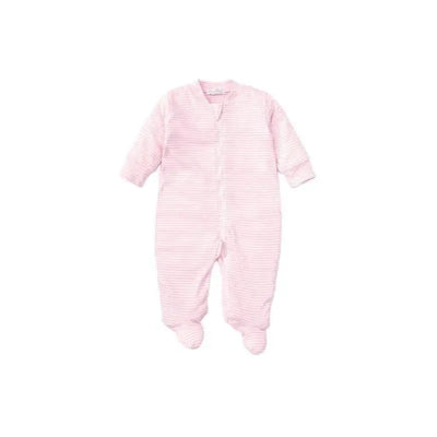 Kissy Kissy - Baby Girl Footie With Zip, Stripes Pink Image 1