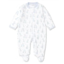 Kissy Kissy - Giraffe Grins Zip Footie, Blue Image 1