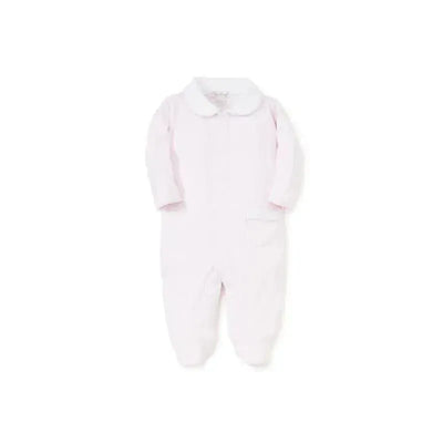 Kissy Kissy - Baby Girl New Beginnings Footie With Collar, Pink Image 1