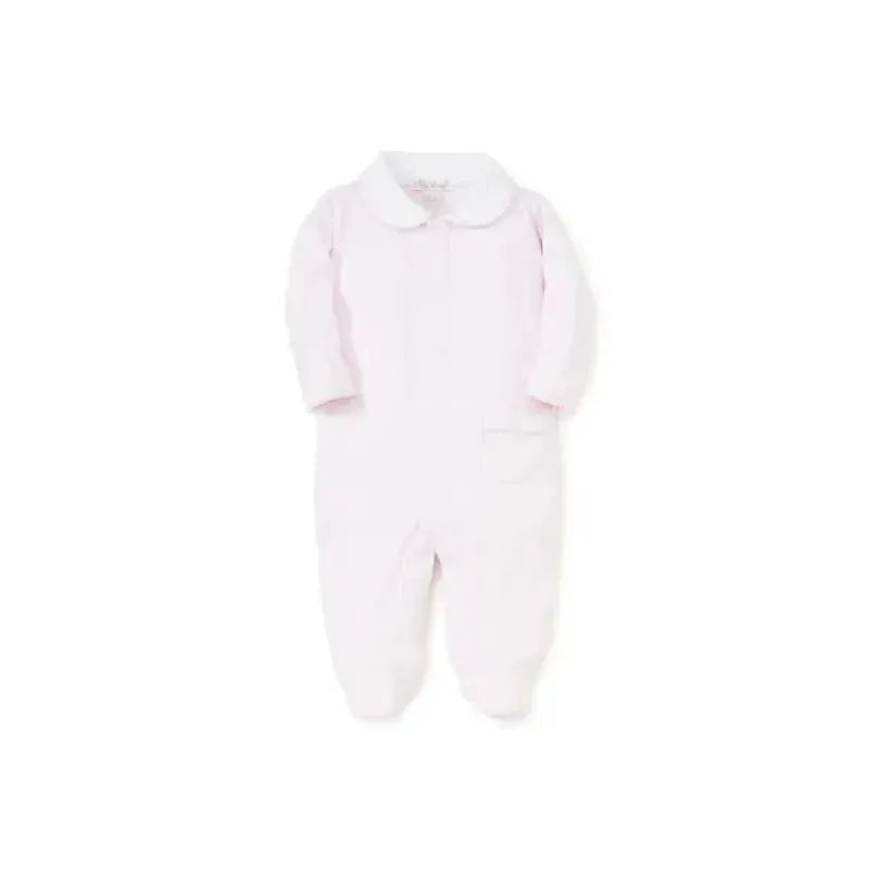 Kissy Kissy - Baby Girl New Beginnings Footie With Collar, Pink Image 1