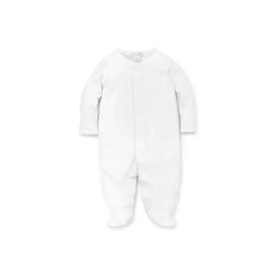 Kissy Kissy New Premier Basics Footie, White/Light Blue Image 1