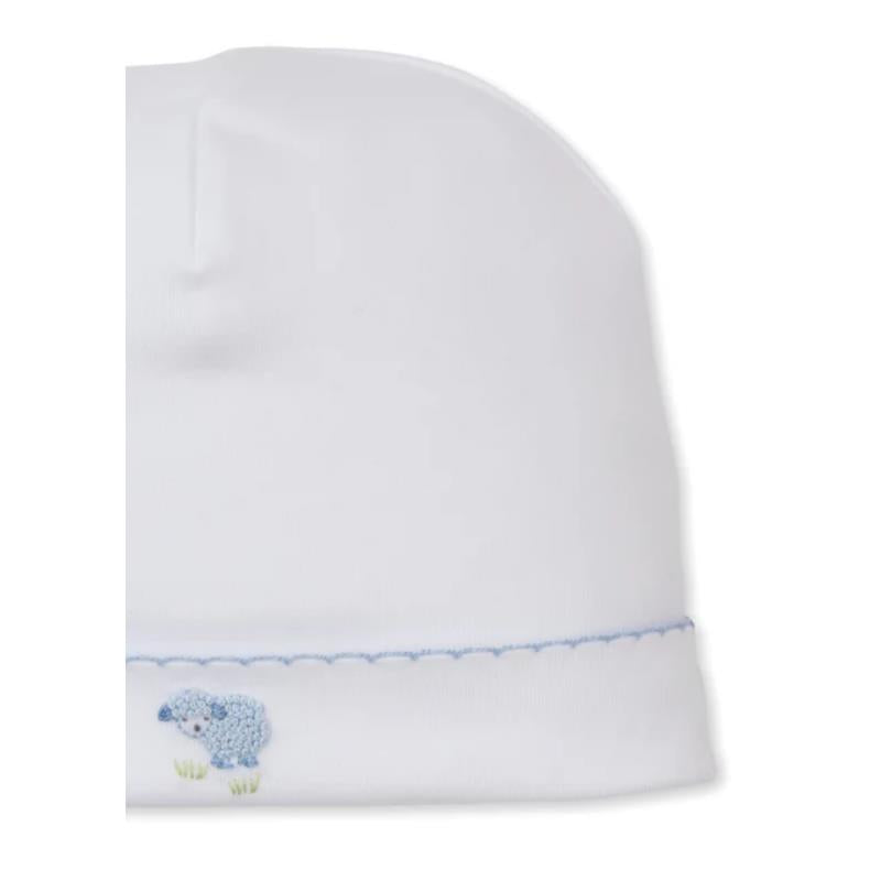 Kissy Kissy Premier Sweet Sheep White/Blue Hand Embroidery Hat Image 2