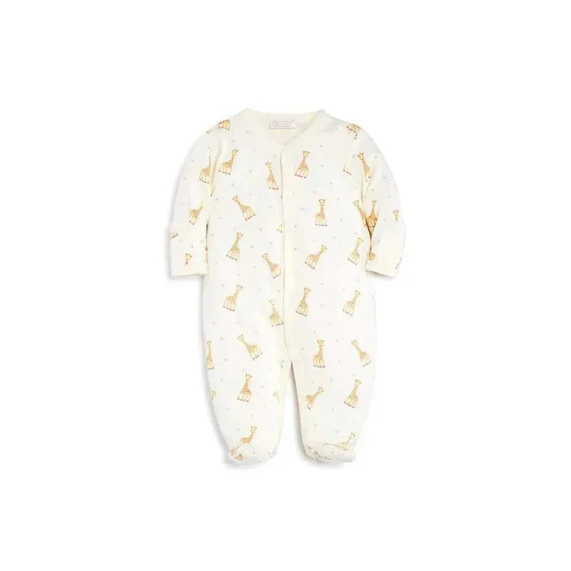 Kissy Kissy - Sophie La Girafe Print Footie, Ecru Image 1