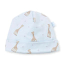 Kissy Kissy - Sophie La Girafe Print Hat, Light Blue Image 1