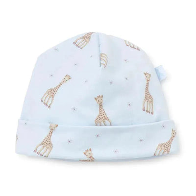 Kissy Kissy - Sophie La Girafe Print Hat, Light Blue Image 1