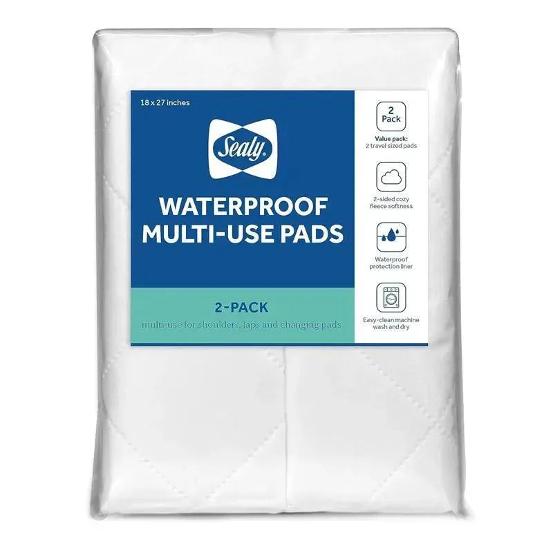 Kolcraft - 2Pk Sealy Multi-Use Waterproof Crib Mattress Liner Pads Image 3