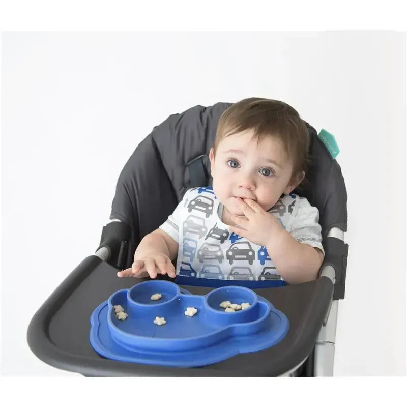 Kushies Baby Siliplate Mess-free Silicone Plate, Azure Image 5