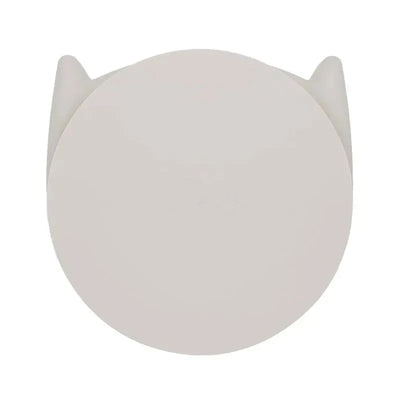 SILLYKITTY unbreakable silicone baby plate in sand color with cat ear design and suction base.