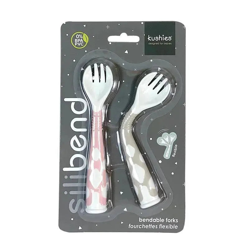 Kushies - Silibend Fork 2 Pack Sand and Pink Image 2