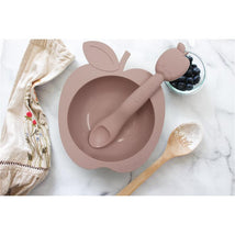 Kushies - Silibowl Silicone Bowl and Spoon, Pink Image 2